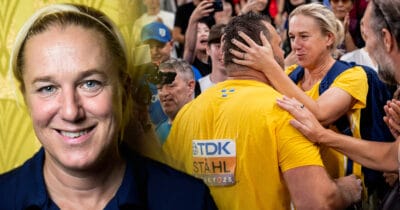 Svenska förbundskaptenen Kajsa Bergqvist säger vad hon tycker om Sveriges insats på friidrotts-VM.