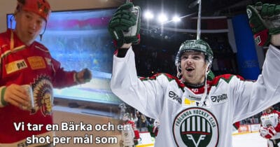 Frölunda-supporterns underbara skämt efter överkörningen mot Djurgården i SHL.