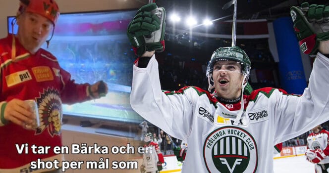 Frölunda-supporterns underbara skämt efter överkörningen mot Djurgården i SHL.