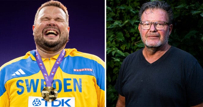 Miro Zalar pekar ut detaljen efter Daniel Ståhls VM-guld