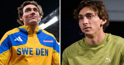 Armand Duplantis hyllas när han briljeterar i en helt annan sport