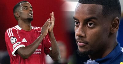 Alexander Isak har fått en tuff start på klubbkarriären i Liverpool.