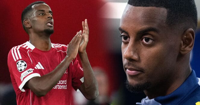 Alexander Isak har fått en tuff start på klubbkarriären i Liverpool.