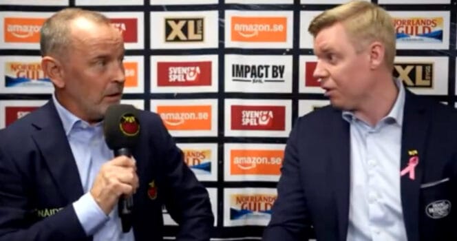 Thomas ”Bulan” Berglund och Anton Blomqvist i stort ordbråk