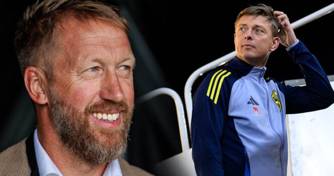 Graham Potter kan bli ersättaren till Jon Dahl Tomasson i svenska landslaget.