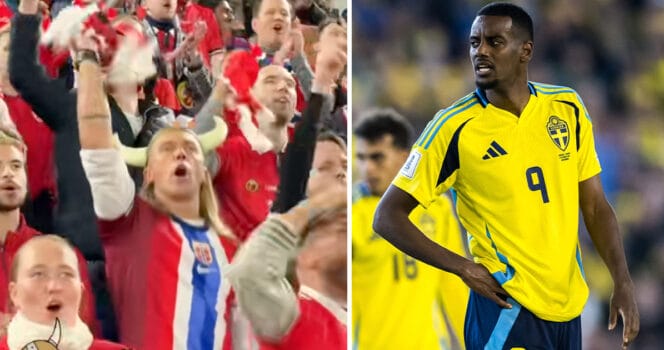 Norska jättehånet mot Sverige