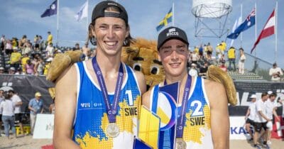 Jacob Hölting Nilsson och Elmer Andersson har vunnit sin första titel på världstouren.