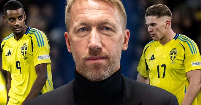 Graham Potter kan tvingas klara sig utan både Alexander Isak och Viktor Gyökeres.