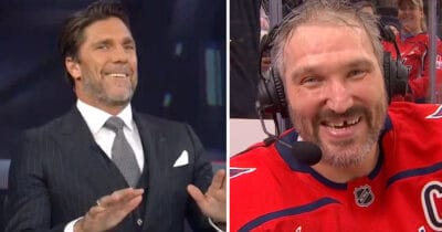 Alexander Ovechkins helsköna passning till Henrik Lundqvist