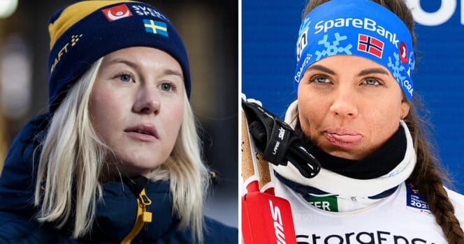 Kristine Stavås Skistads jättehån mot Maja Dahlqvist