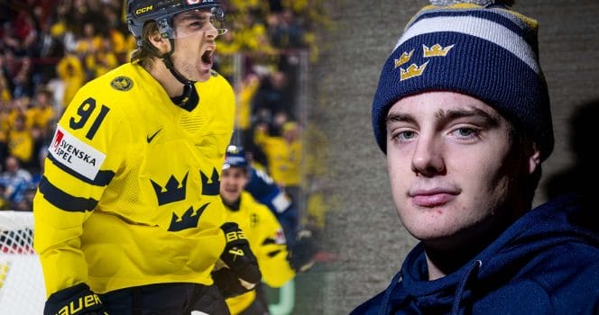 Svenske Leo Carlsson har gjort stor succé i NHL och snart väntar OS med Tre Kronor.