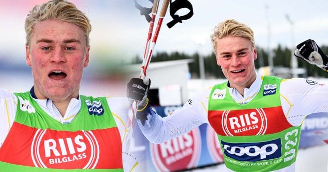 Alvar Myhlback överträffade alla förväntningar och blev trea i sprinten på världscupen i Trondheim.