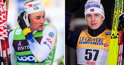 Alvar Myhlback ryter ifrån mot Erik Valns