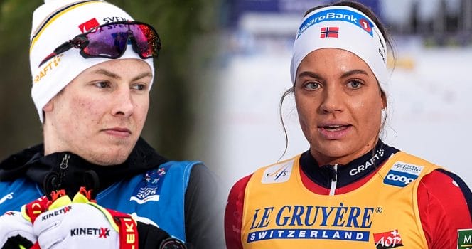 Truls Gisselman erkänner vad han tycker om norska skidstjärnan Kristine Stavås Skistad.