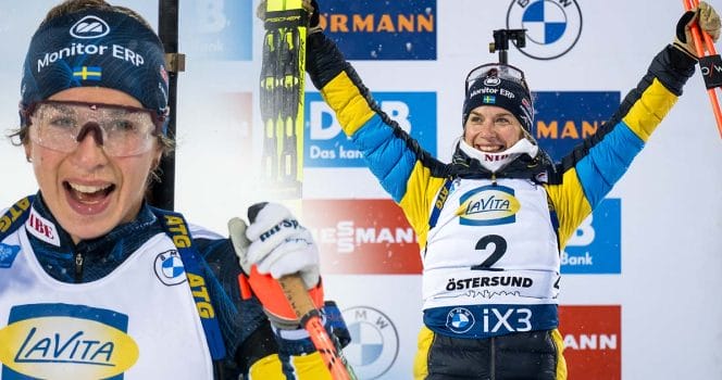 Anna Magnusson har gjort stor succé och leder den totala världscupen i skidskytte.