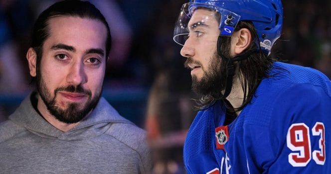 Mika Zibanejad saknades i natt för New York Rangers i NHL.