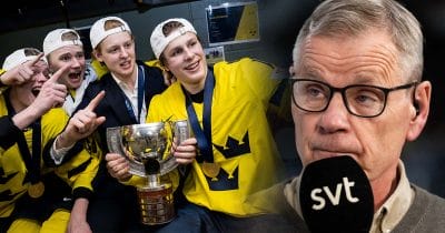 Håkan Loob erkänner vad han tycker om Juniorkronorna efter JVM-guldet.