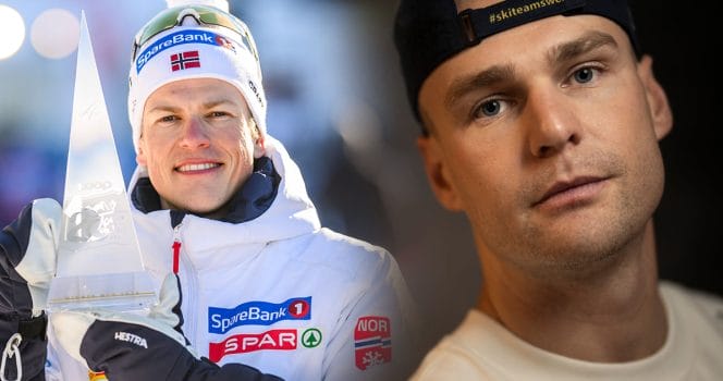 Marcus Grate erkänner vad han tycker om norska rivalen Johannes Hösflot Kläbo.