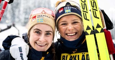 Frida Karlsson och Ebba Andersson vinner OS-guld och OS-silver på skiathlon i vinter-OS 2026.