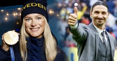 Frida Karlssons oväntade ord till Zlatan Ibrahimovic efter OS-guldet i skiathlon.