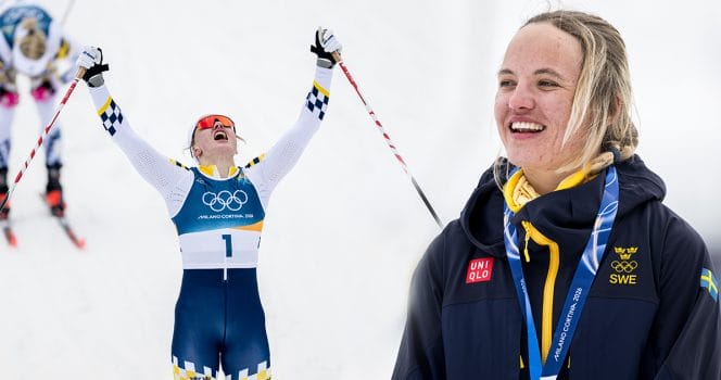 Norska jättehyllningen till Linn Svahn efter OS-guldet i sprint