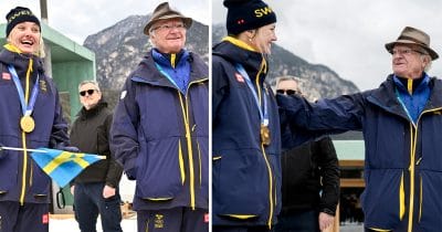 Kungens klockrena hälsning till svenska skidhjältarna