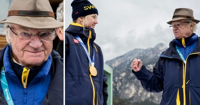 Där vill inte kungen skaka hand med skidhjältarna