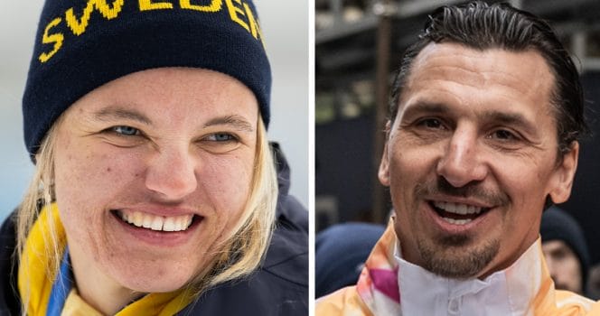 Zlatans fina hälsning till Linn Svahn efter OS-guldet.