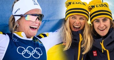 Frida Karlsson vinner andra raka OS-guldet på 10 km fritt och Ebba Andersson tar OS-silver på vinter-OS.