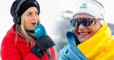 Therese Johaug säger vad hon tycker om Frida Karlssons nya OS-guld på vinter-OS 2026.
