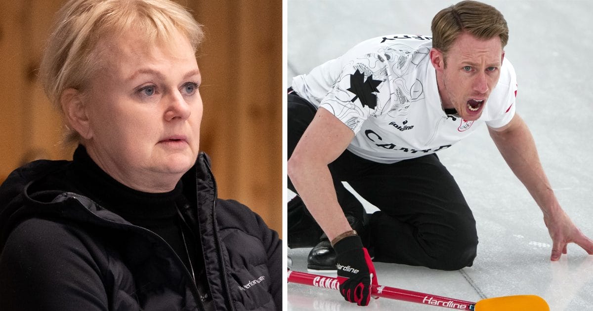 Anette Norberg säger vad hon tycker om Kanadas OS-spelare Marc Kennedy.