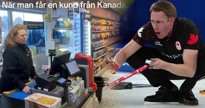 En ICA-butik i Göteborg har gått ut och hånat kanadensiska curlingspelaren Marc Kennedy.