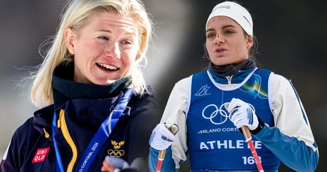 Maja Dahlqvist vann OS-guld i lagsprint med Jonna Sundling. Nu går hon hårt åt norskan Kristine Stavås Skistad.