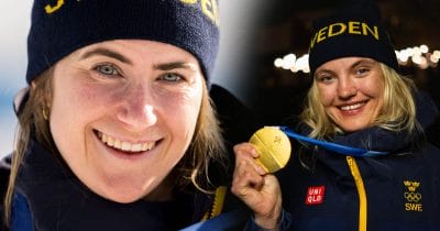 Ebba Andersson säger vad hon tycker om blågula lagkamraten Linn Svahn.