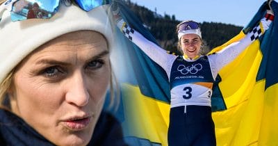 Therese Johaug riktar hård kritik mot Sverige efter Ebba Anderssons OS-guld på femmilen.