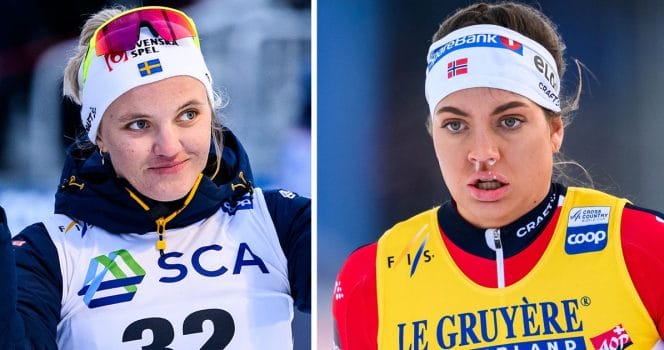 Kristine Stavås Skistad berättar om världscuptävlingen i Falun och konkurrensen med Linn Svahn.