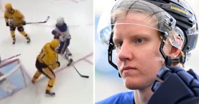 Ryske Evgeni Malkin gav Rasmus Dahlin en slashing i huvudet i NHL-matchen mellan Pittsburgh och Buffalo.