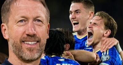 Graham Potter fixade videohälsningar till alla landslagsspelare inför Ukraina-matchen.