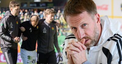 Graham Potters fina ord till VM-kvalhjälten Gustav Lundgren.
