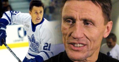 Börje Salming orsakade trafikkaos i Toronto när hans tröja skulle hissas