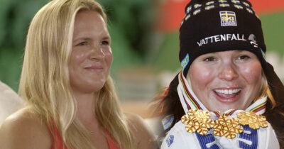 Anja Pärson blir känslosam i SVT-programmet "Mästarnas mästare".