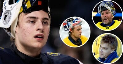 Love Härenstam pekar ut Sveriges bästa hockeymålvakt någonsin.