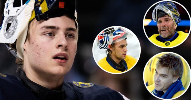 Love Härenstam pekar ut Sveriges bästa hockeymålvakt någonsin.