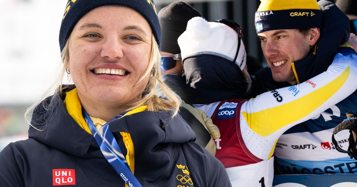 Linn Svahns glädje med pojkvännen Johan Häggström