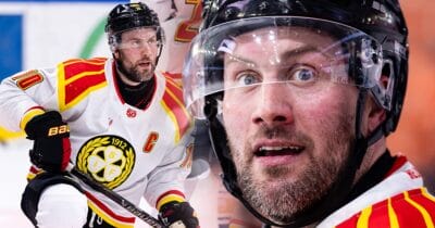 Brynäskaptenen Johan Larsson öppnar för Visby/Roma.