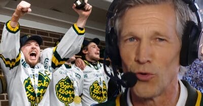 Jens Fjellström kuppade in Björklöven-tröja i allsvenska sändningen.