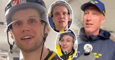 Tre Kronor-spelarna gör bort sig totalt när de får frågor om valborgsfirande.