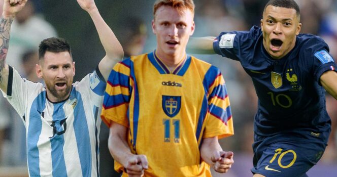 Spelarna som gjort flest mål i fotbolls-VM genom tiderna.