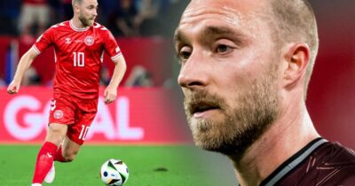 Christian Eriksen föll ihop på en fotbollsplan för andra gången i karriären.