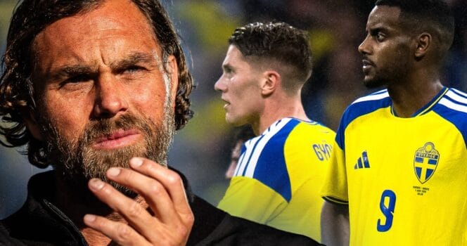 Johan Elmander säger hur Sverige ska ställa upp med Viktor Gyökeres och Alexander Isak i fotbolls-VM.